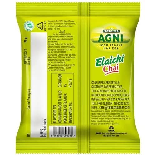 Tata Tea Agni Elaichi Chai 1KG /500g/250g กรัม ใบชาอินเดีย. NV รูปที่ 4