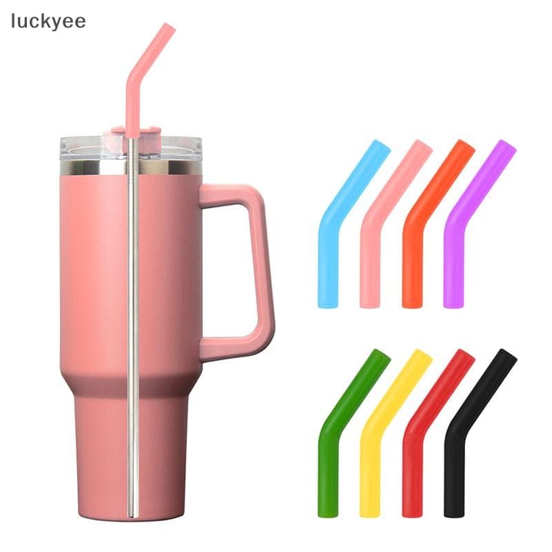 Luckyee 6 ชิ้น/เซ็ตซิลิโคนอ่อนฟางครอบคลุมหลอดเคล็ดลับครอบคลุม Fit สําหรับ 9 มม.กว้างสแตนเลสหัวฉีดหลอด TQ รูปที่ 4