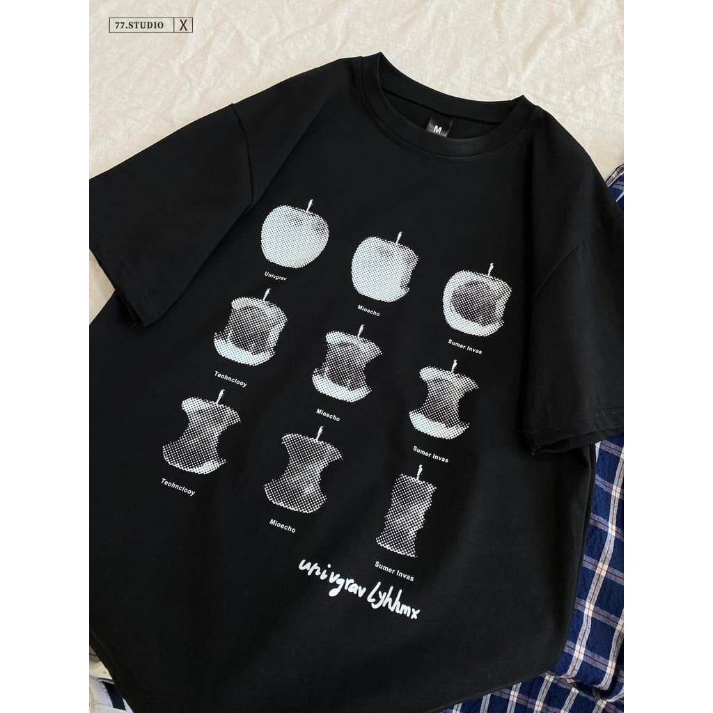 เสื้อยืด OVERSIZE T-SHIRT UNISEX แขนสั้น ผ้าฝ้าย100% ดีไซน์โบว์ สบายตัว ส่งเร็ว24ชม. สไตล์แฟชั่น ขนาด S-3XL รูปที่ 2