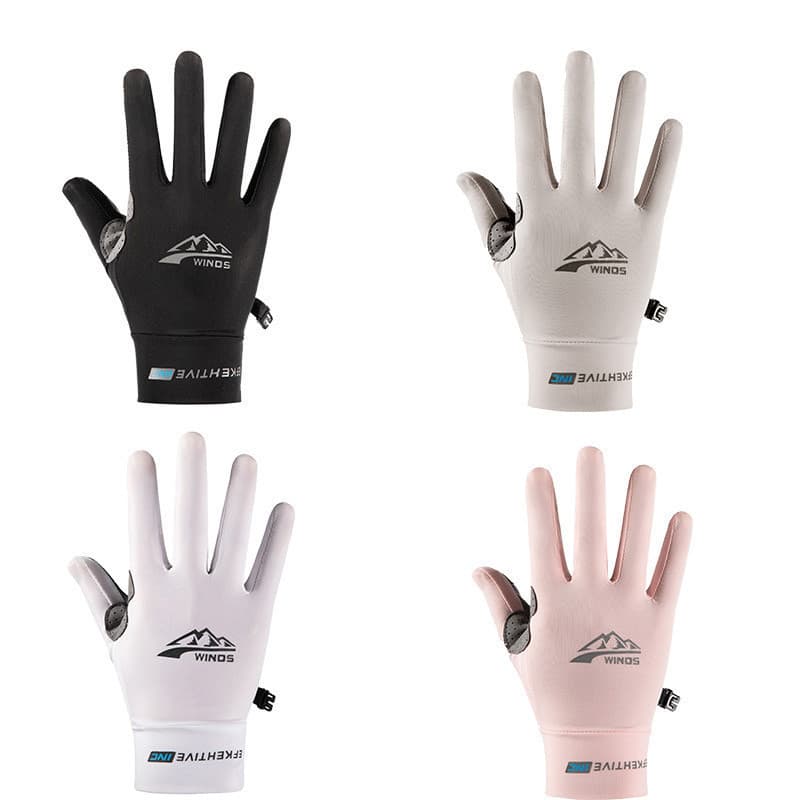 KINGMEN 1-2 วัน Ice Silk Gloves UV ถุงมือกันยูวี ถุงมือไรเดอร์ ตกปลา ออกกำลังกาย รูปที่ 3