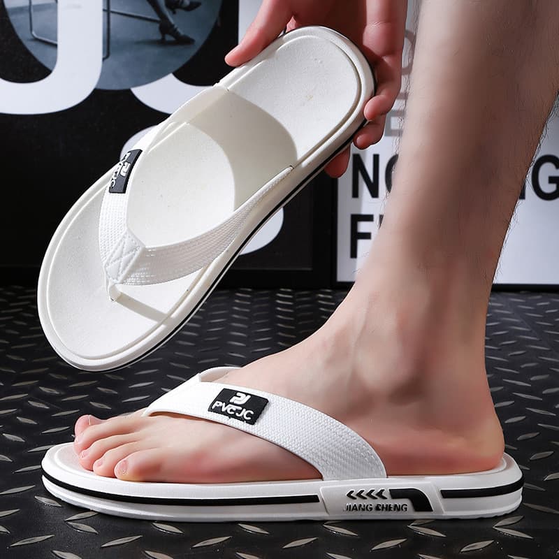 รองเท้าแตะผู้ชาย Flip-Flops ใส่ชายหาด ฤดูร้อน พื้นนุ่ม กันลื่น ทนสึกหรอ รูปที่ 2