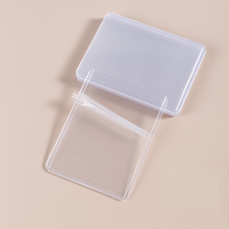 BUJOY 10 ชิ้น Card case เฟรมการ์ด | B8 มีฟิล์ม 35PT PVC Toploader | แฟ้มซองพลาสติกแข็ง เคสการ์ด ซองการ์ด Frame Card รูปที่ 3