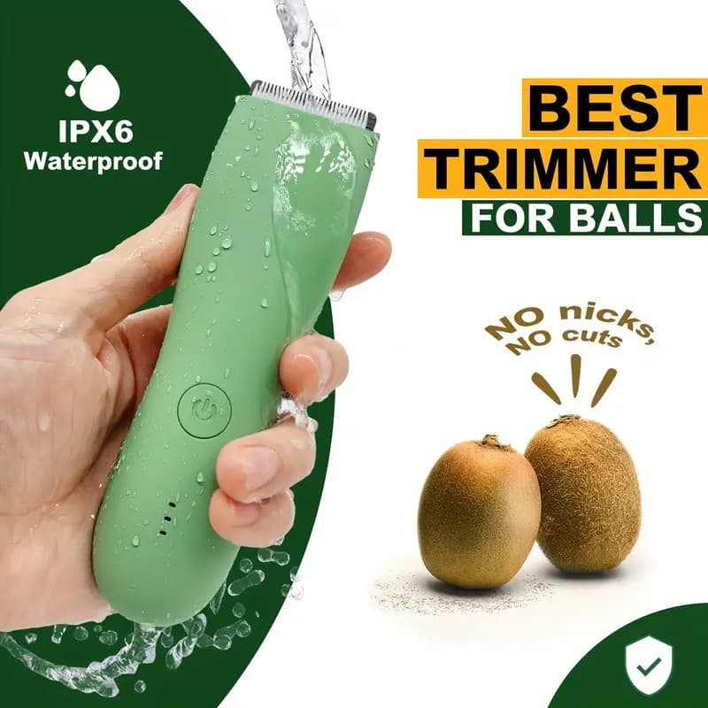 เครื่องตัดขนไฟฟ้า Groin, เครื่องโกนหนวดลูกบอล, Body Groomer สําหรับผู้ชาย, พร้อมแท่นชาร์จแบบยืน, ของขวัญสําหรับผู้ชาย