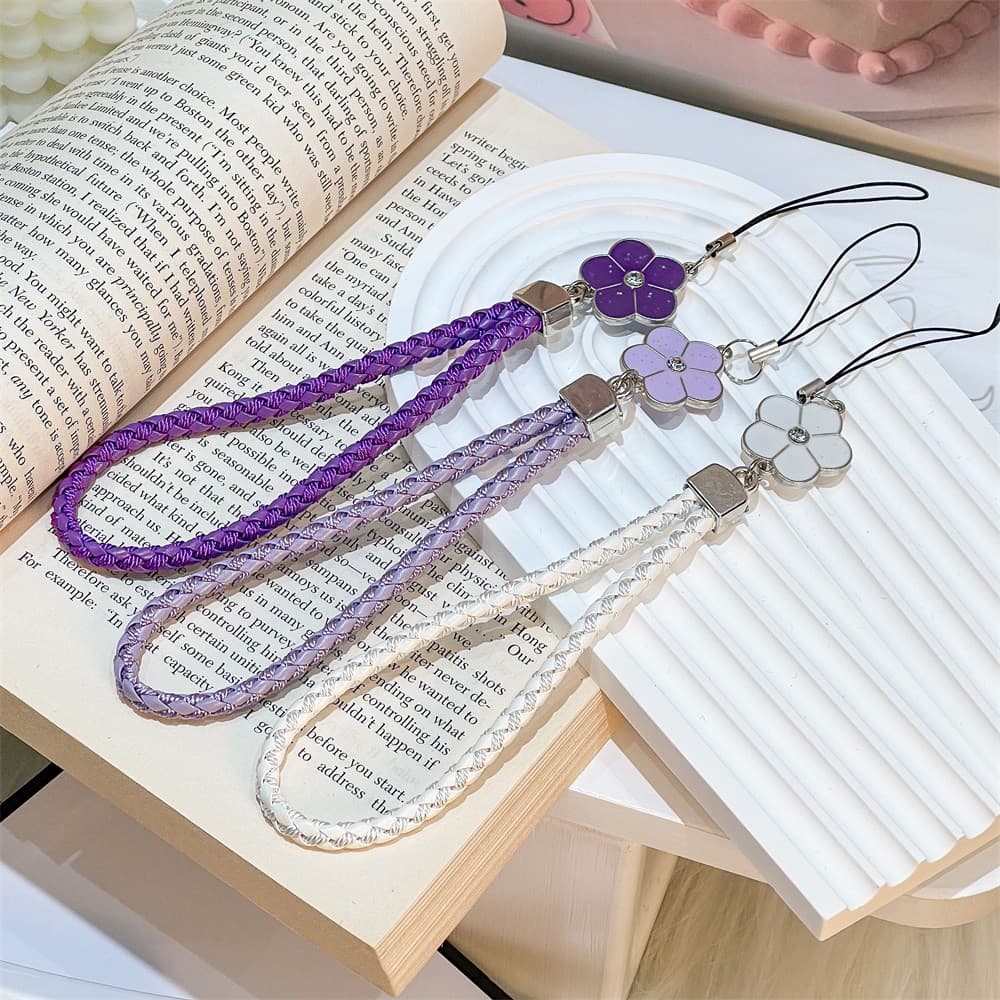 สายคล้องโทรศัพท์มือถือ เคสโทรศัพท์มือถือสำหรับผู้หญิง เชือกแขวน สายคล้องข้อมือ ป้องกันการสูญหาย - โคลเวอร์สี่แฉก-SJPS รูปที่ 8