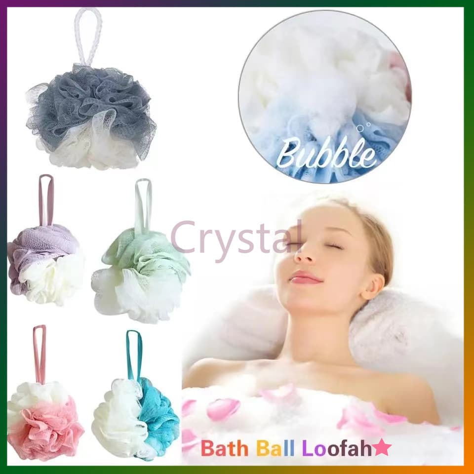 Crystal ใยขัดตัว ฟองน้ำขัดตัว ฟองน้ำอาบน้ำ ไนลอนขัดผิว ตีฟอง รูปที่ 1