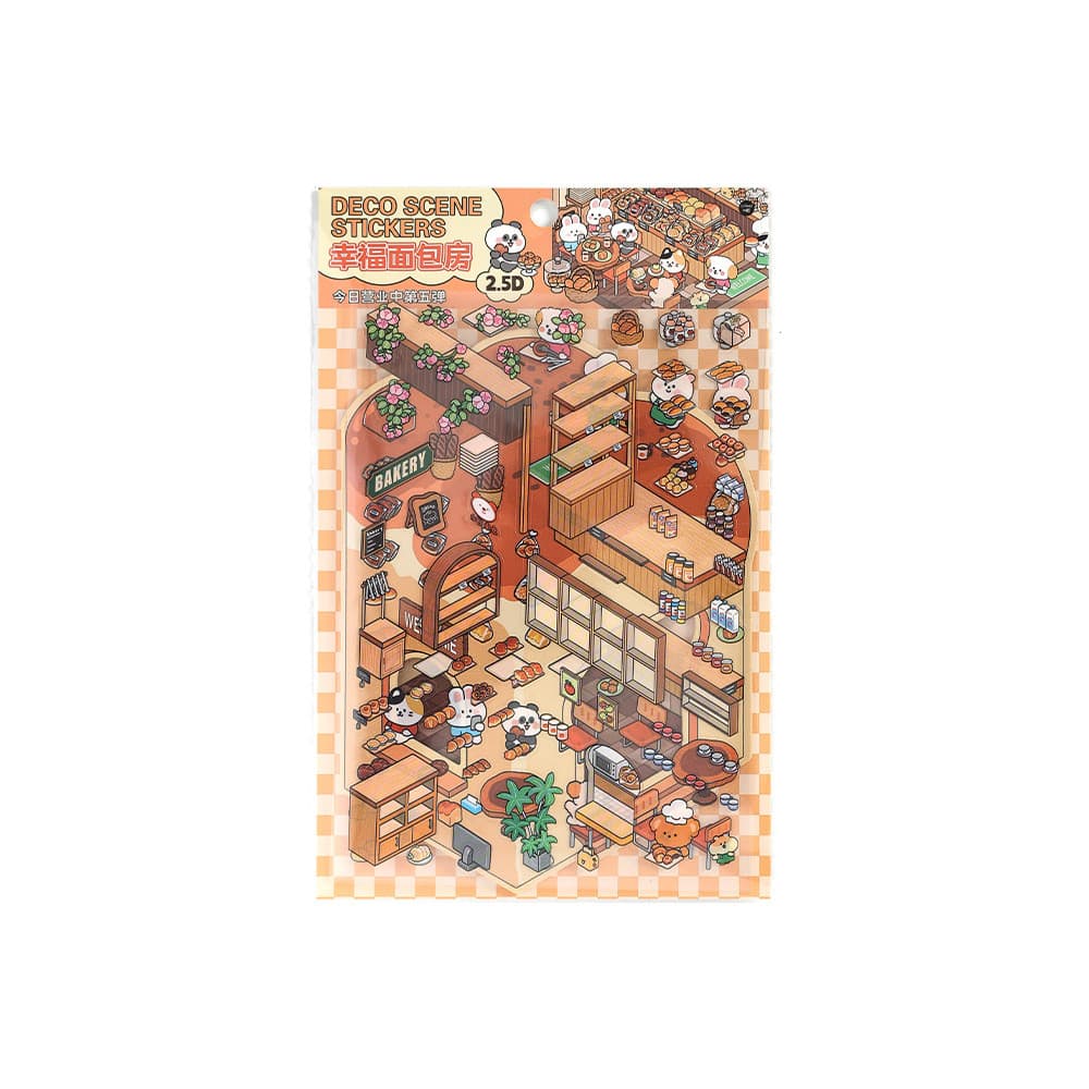 Idako Vol.05 Miniature 3D ภูมิทัศน์สติกเกอร์คู่มือ diy ฉากตกแต่ง SS255 รูปที่ 5