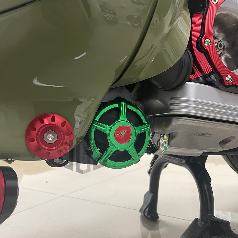 ฝาครอบ ยาง บูทแท่นเครื่อง CNC สำหรับ Vespa Sprint Primavera 150 125 2024 2025 MY24 sprint 180 เวสป้า อลูมิเนียม ครอบบูท **จัดส่งจากคลังสมุทรสาคร** รูปที่ 3