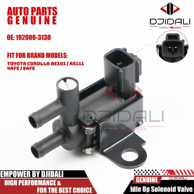 โซลินอยด์วาล์วเดินเบา 1 ชิ้นสําหรับ corolla ae101 / ae111 / 4afe / 5afe 192000-3130 iacv รูปที่ 1