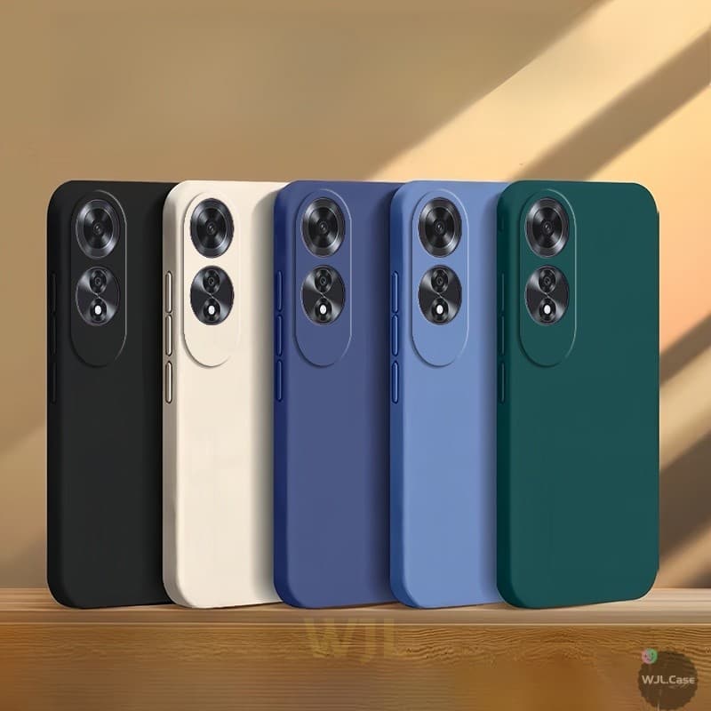 เคส OPPO A60 เคสซิลิโคนโทรศัพท์มือถือสีลูกกวาดเรียบง่าย YT รูปที่ 1