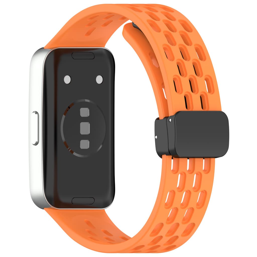 แถบเข็มขัดแม่เหล็กซิลิโคนระบายอากาศสำหรับ Huawei Band 10 / 9 / 8 รูปที่ 6
