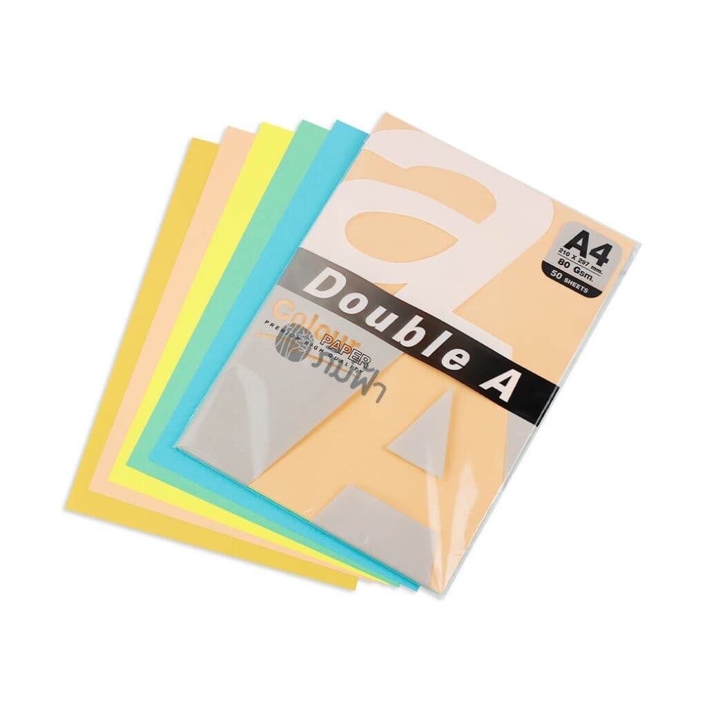 กระดาษสี Double A ขนาด A4 หนา 80 แกรม จำนวน 25 แผ่น รูปที่ 4