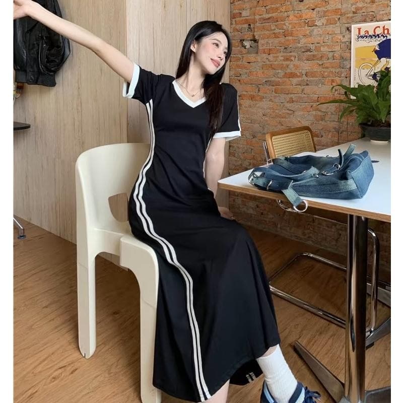 BIMI คอลเลคชั่นใหม่ เดรสยาว ชุดเดรสแฟชั่นผู้หญิง ชุดเดรสสวยหรูดูแพง Clothing Dress Lady รูปที่ 2