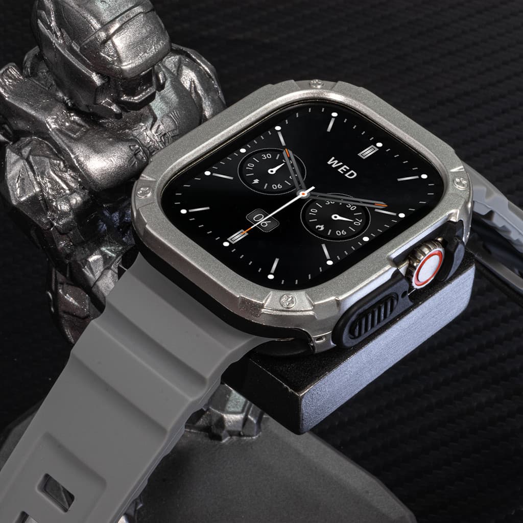Band + กรณีกีฬาสายรัดซิลิโคน TPU + PC ฝาครอบกันชนสําหรับ Apple Watch Ultra 2 49 มม.42 44 45 46 มม. iWatch Series10/8/7/SE/6/5 รูปที่ 3