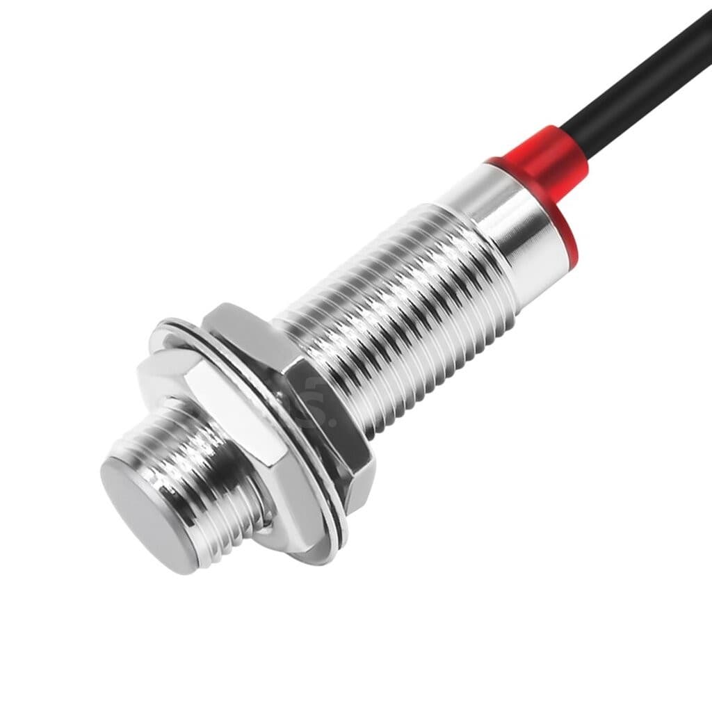M12 เซนเซอร์ตรวจจับสนามแม่เหล็ก NJK-5002 ระยะตรวจจับ 10mm Hall sensor 3 wire NPN/PNP NO/NC 5-30VDC เซนเซอร์แม่เหล็ก เ... รูปที่ 6