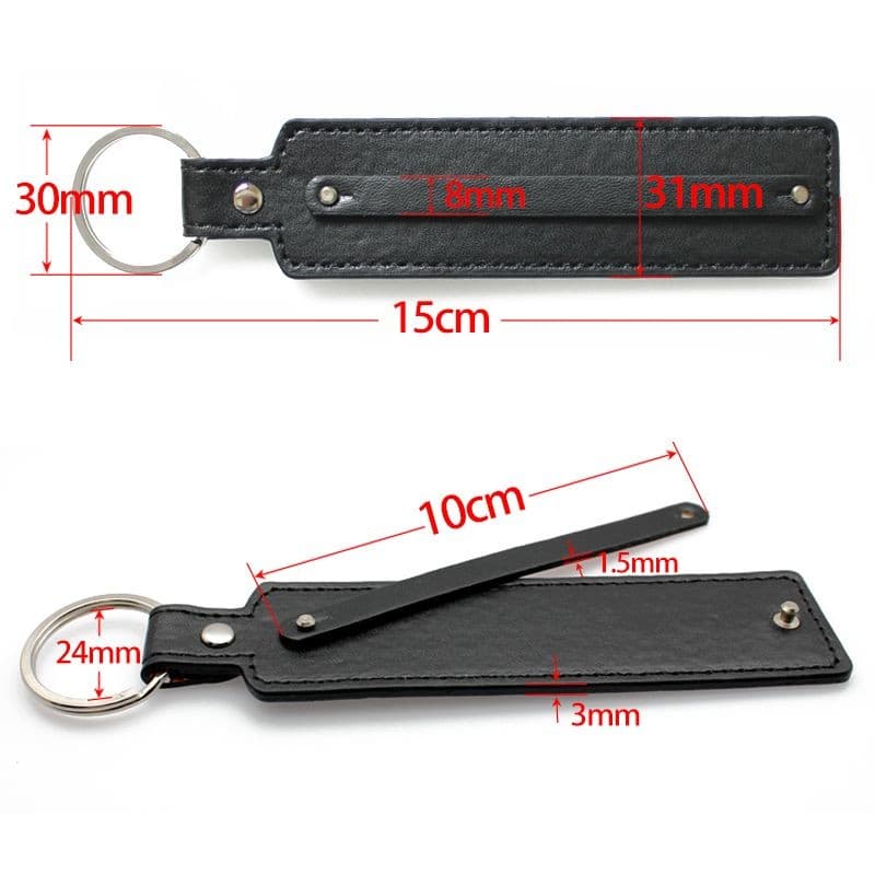 ชื่อที่กําหนดเอง Pu พวงกุญแจธุรกิจของขวัญ Y2K Key แขวนจี้รถ Key Chains โลหะแหวน DIY อุปกรณ์เสริม รูปที่ 9