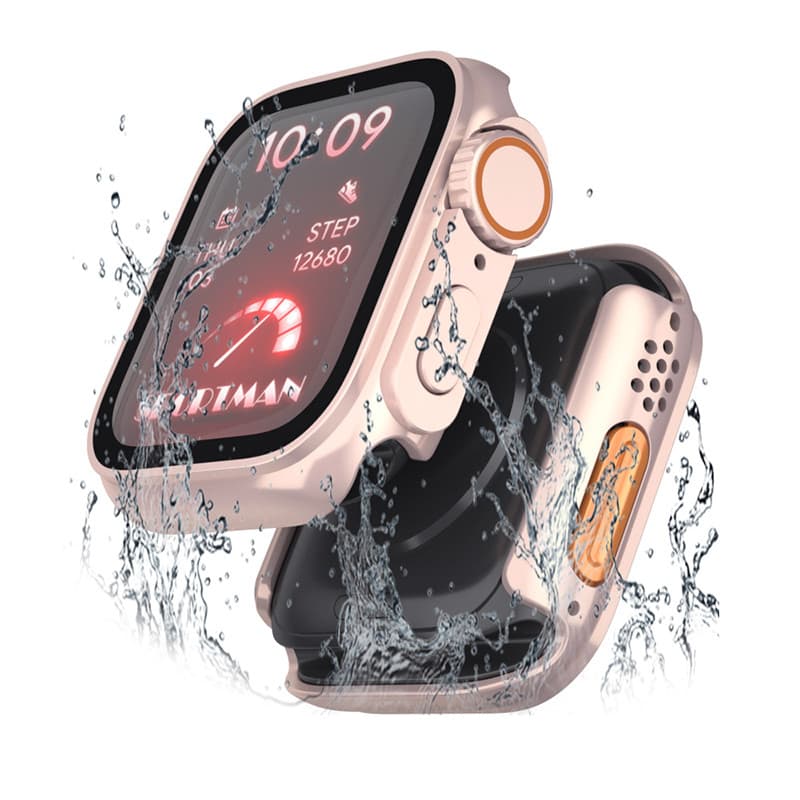 เคสฟิล์มกันรอยสําหรับ iWatch ขนาด 40/41/44/45 มม. Series 9/8/7/SE/6/5/4 โครงพลาสติกแข็ง ป้องกัน รูปที่ 5