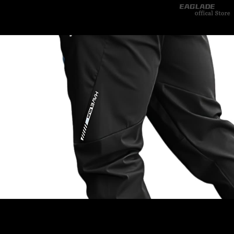 EAGLADE Jogging Sweat Cuffed Jogger กางเกงสําหรับชายกางเกง Quick Drying Breathable ยืดในสีกรมท่า E05 รูปที่ 7