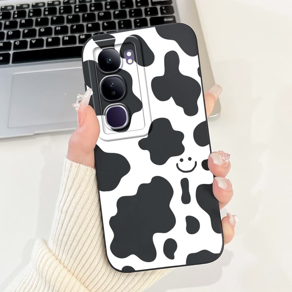 Vivo Y200 Cool Moon Milk Ripple รูปแบบเคสโทรศัพท์ Vivo Y200 5G เลนส์ป้องกันกรณีซิลิคอนอ่อน รูปที่ 3