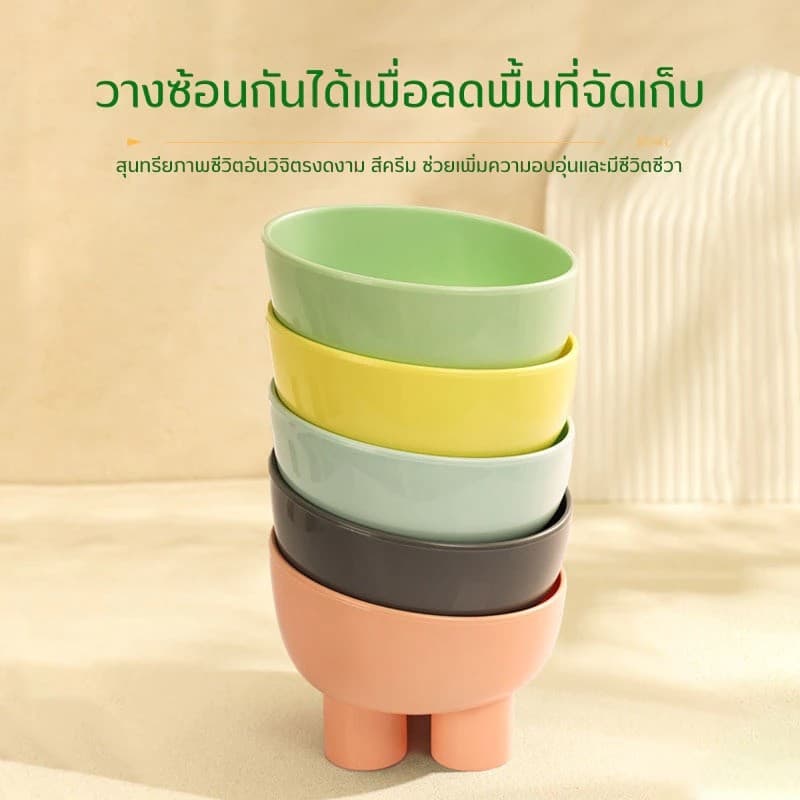 ชามกันมด แมว ชามอาหารแมว ชามอาหารสัตว์เลี้ยง ทรงเฉียง ชามอาหารสุนัข ที่วางอาหารสัตว์เลี้ยง เครื่องให้อาหารสัตว์เลี้ยง รูปที่ 5