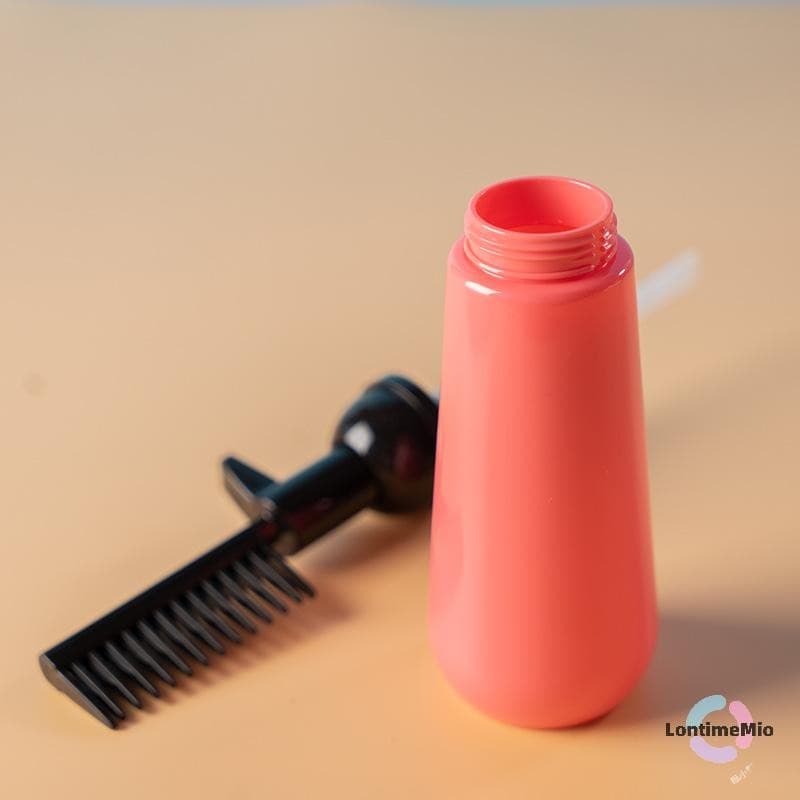Lontimemio] หวีอุ่นผมขวดย้อมผมที่ว่างเปล่าพร้อมแปรง Applicator Dispensing Salon ใหม่ รูปที่ 3