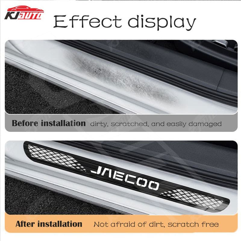 4pcs Jaecoo รถสแตนเลสเกณฑ์แถบโลหะยินดีต้อนรับเหยียบตกแต่ง Auto จัดแต่งทรงผมสติกเกอร์สําหรับ Chery Jaecoo J7 J8 Phev อุปกรณ์เสริม รูปที่ 8