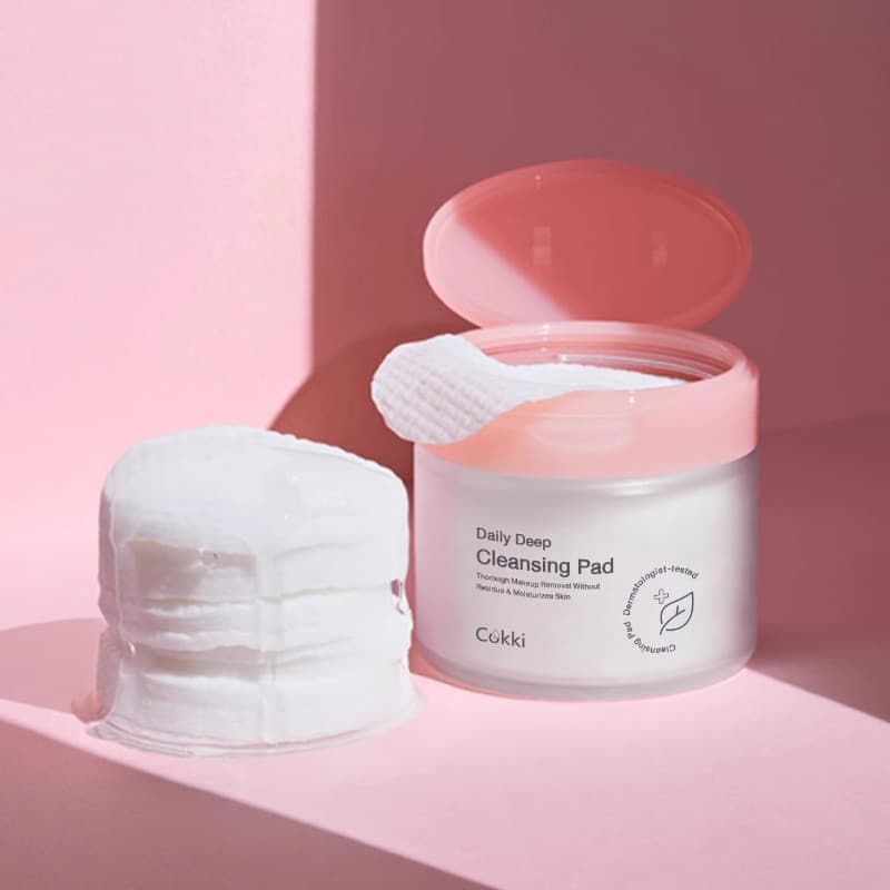 Cokki Deep Daily Cleansing Pad คลีนซิ่งแพด เช็ดผิวสะอาดใสในแผ่นเดียว บรรจุ 65 แผ่น รูปที่ 8