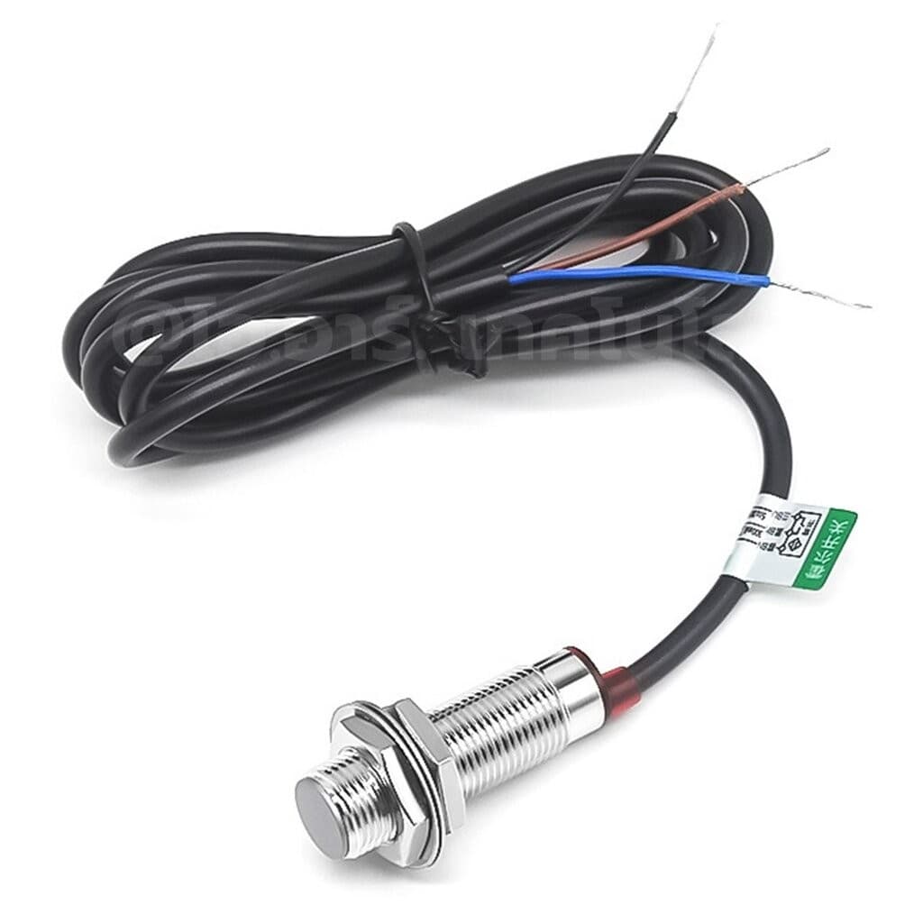 M12 เซนเซอร์ตรวจจับสนามแม่เหล็ก NJK-5002 ระยะตรวจจับ 10mm Hall sensor 3 wire NPN/PNP NO/NC 5-30VDC เซนเซอร์แม่เหล็ก เ... รูปที่ 2