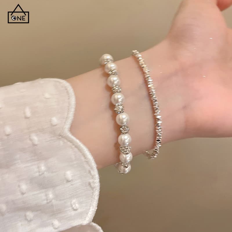 CODสร้อยข้อมือมุกเพทายหรูหราแฟชั่นระดับไฮเอนด์เครื่องประดับสำหรับผู้หญิงของขวัญ-a.one รูปที่ 7