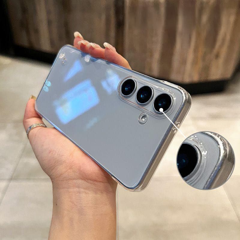 เคสโทรศัพท์โปร่งใสป้องกันกล้องบางเฉียบไร้กรอบใหม่ For Samsung A06 A55 A05 A15 A05S A12 A54 A14 A13 A54 A23 A52 4G 5G รูปที่ 4