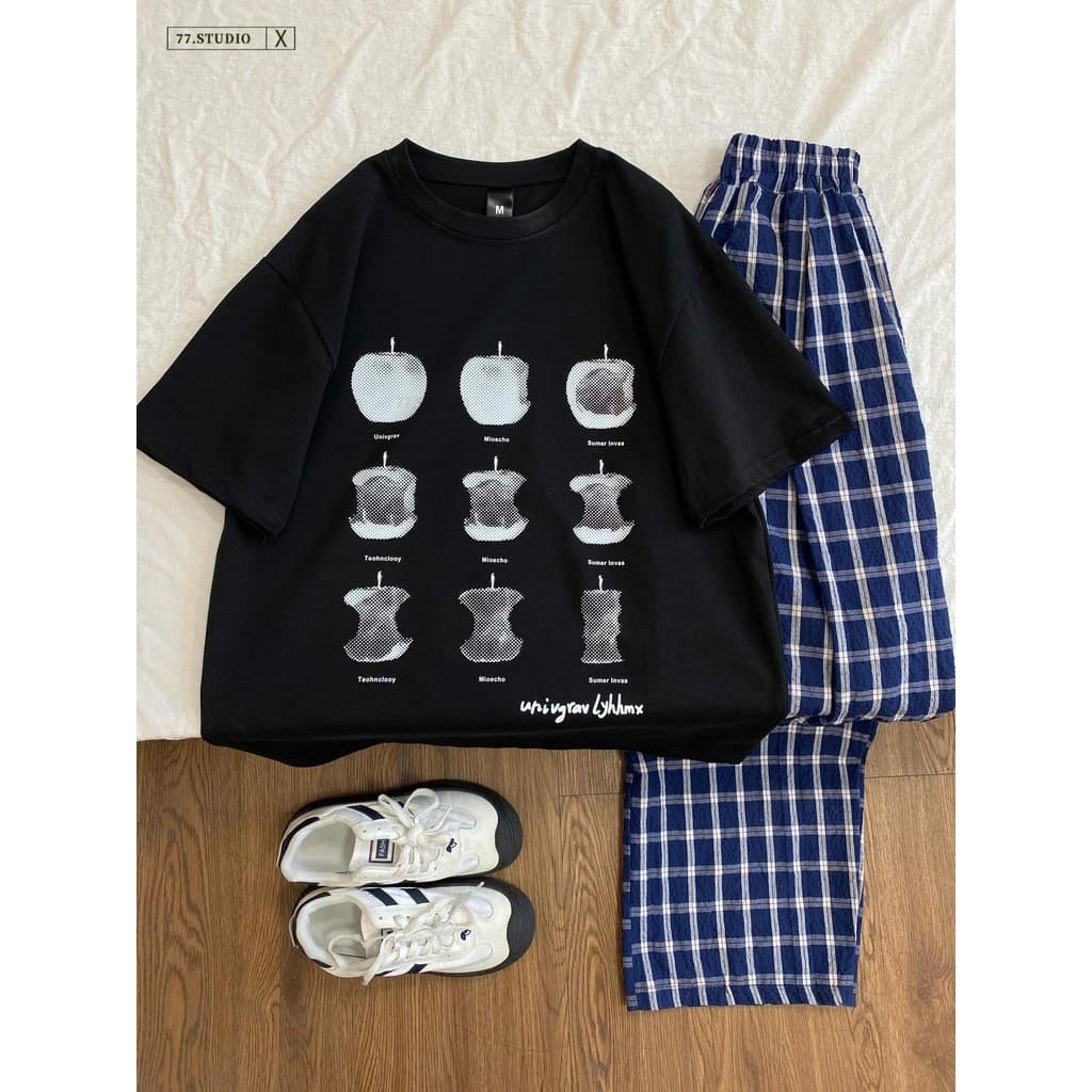 เสื้อยืด OVERSIZE T-SHIRT UNISEX แขนสั้น ผ้าฝ้าย100% ดีไซน์โบว์ สบายตัว ส่งเร็ว24ชม. สไตล์แฟชั่น ขนาด S-3XL รูปที่ 5