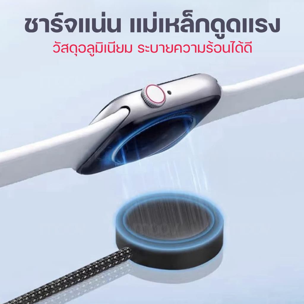 Moov CB10 สายชาร์จ Type C 5 in 1 Appel Watch Wireless Charge สายชาจ typ c สายชาร์ต รูปที่ 9