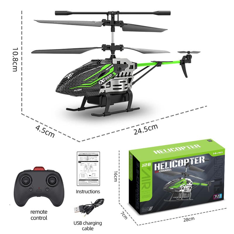 J28 3.5 ช่อง RC เฮลิคอปเตอร์เครื่องบิน Hover ความสูงคงที่รีโมทคอนโทรลเฮลิคอปเตอร์เครื่องบินรุ่นเด็กของขวัญของเล่น รูปที่ 8