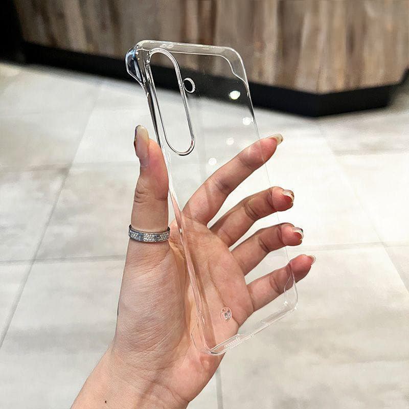 เคสโทรศัพท์โปร่งใสป้องกันกล้องบางเฉียบไร้กรอบใหม่ For Samsung A06 A55 A05 A15 A05S A12 A54 A14 A13 A54 A23 A52 4G 5G รูปที่ 1