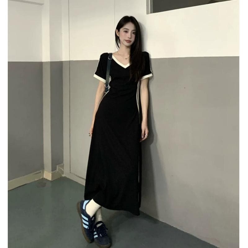 BIMI คอลเลคชั่นใหม่ เดรสยาว ชุดเดรสแฟชั่นผู้หญิง ชุดเดรสสวยหรูดูแพง Clothing Dress Lady รูปที่ 5