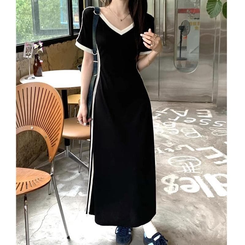 BIMI คอลเลคชั่นใหม่ เดรสยาว ชุดเดรสแฟชั่นผู้หญิง ชุดเดรสสวยหรูดูแพง Clothing Dress Lady รูปที่ 6