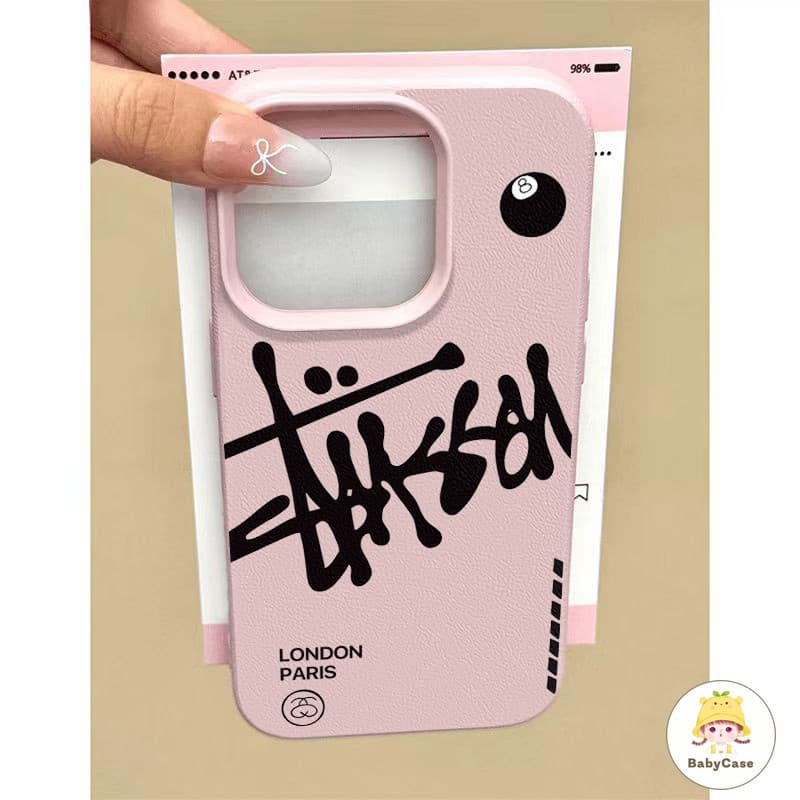 เคสไอโฟน 16 13 สำหรับ iPhone 15 11 16 13 12 14 Pro Max 7 8 14 15 Plus XR XS X Max ปกหนังสัมผัสตัวอักษรสร้างสรรค์สุดเท่ รูปที่ 7