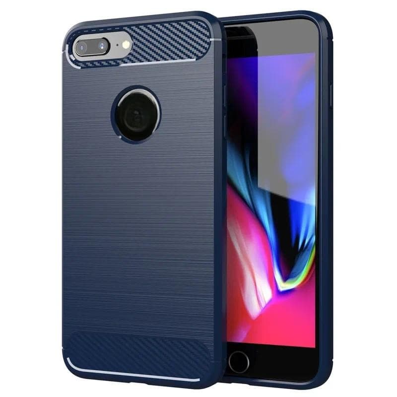 เคสโทรศัพท์แบบนุ่มสําหรับiPhone 7 8 plus 6 6S SE2 SE3 XR XS Max Xคาร์บอนไฟเบอร์TPU ShockProofปกหลังซิลิโคนกรณี รูปที่ 2