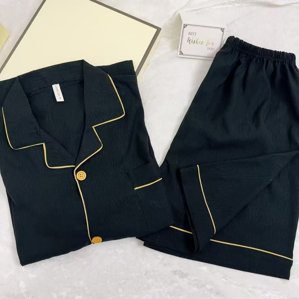 3333-1 B ชุดนอนแขนสั้นขาสั้นผู้ชายผ้าคอตตอน ชุดนอนสีพื้นเกรดพรีเมี่ยม ผ้านุ่มลื่นใส่สบาย จากดไทย รูปที่ 8