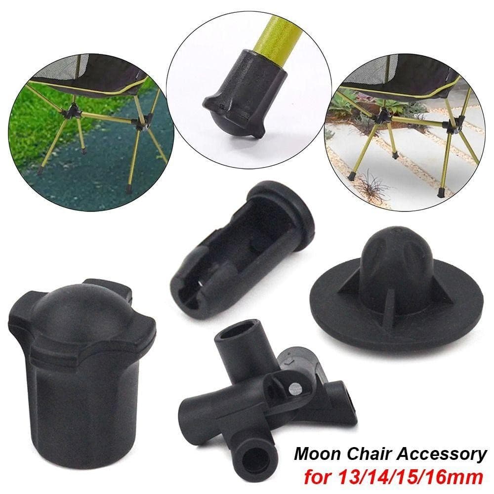 WILLUCK 1 ชุดขาป้องกัน, Anti-sag Universal Moon เก้าอี้อุปกรณ์เสริม,ทนทานสวมใส่ที่ถอดออกได้ Anti-slip เท้าครอบคลุม Joint Plug Camping เก้าอี้อุปกรณ์เสริม รูปที่ 7