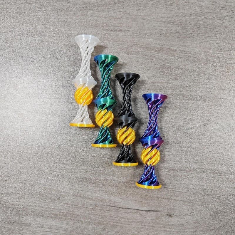 3D Double Layer Helical Tree ความหลากหลายเด็ก Decompression เครื่องประดับพิมพ์ Pyramid Passthrough Fidget ของเล่นของขวัญ รูปที่ 8