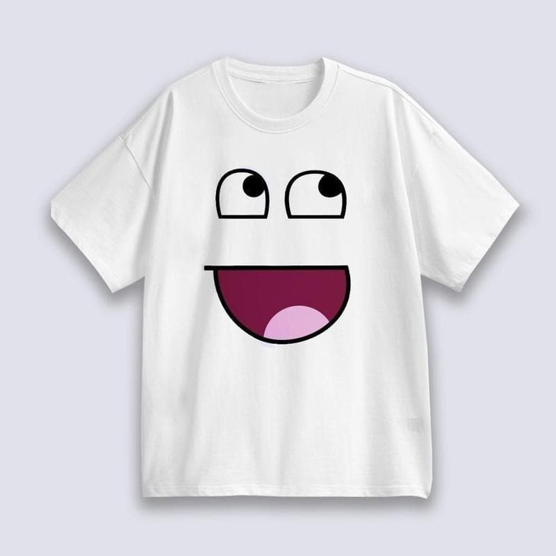 ใหม่ Unisex เสื้อยืด พิมพ์ลาย Roblox Man Face Game สําหรับผู้ชาย T-shirt เป็นกลางCOD เสื้อยืดแขนสั้นลายดอกไม้ รูปที่ 6