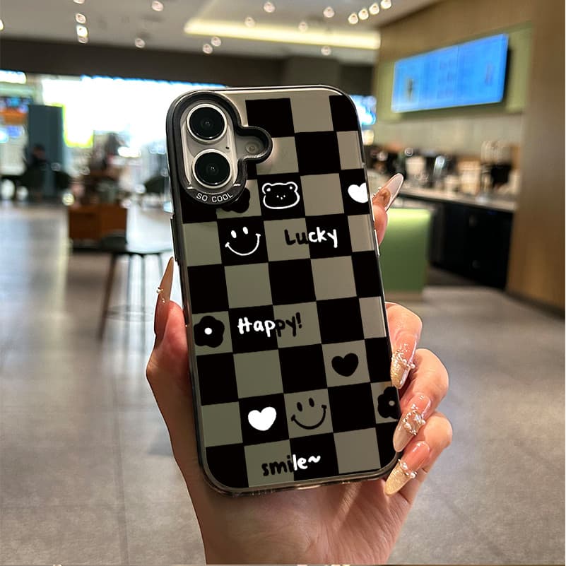 สำหรับ OPPO A18 A38 A15 A15s A60 A35 A17 A17K A79 5Gหมีน้อยสีดำและสีขาว OPPOA57 A77 A77S รูปที่ 2
