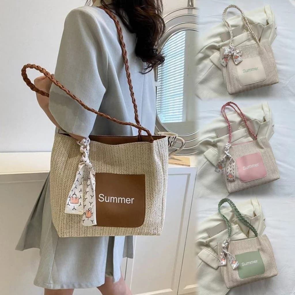 HiH shop: กระเป๋าใบใหญ่สำหรับผู้หญิงสะพายข้างได้ถือได้หนัง มีซิปด้วย SP7159 รูปที่ 9