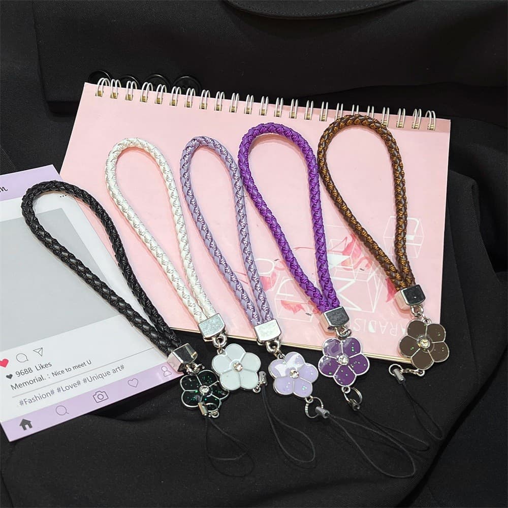 สายคล้องโทรศัพท์มือถือ เคสโทรศัพท์มือถือสำหรับผู้หญิง เชือกแขวน สายคล้องข้อมือ ป้องกันการสูญหาย - โคลเวอร์สี่แฉก-SJPS รูปที่ 3