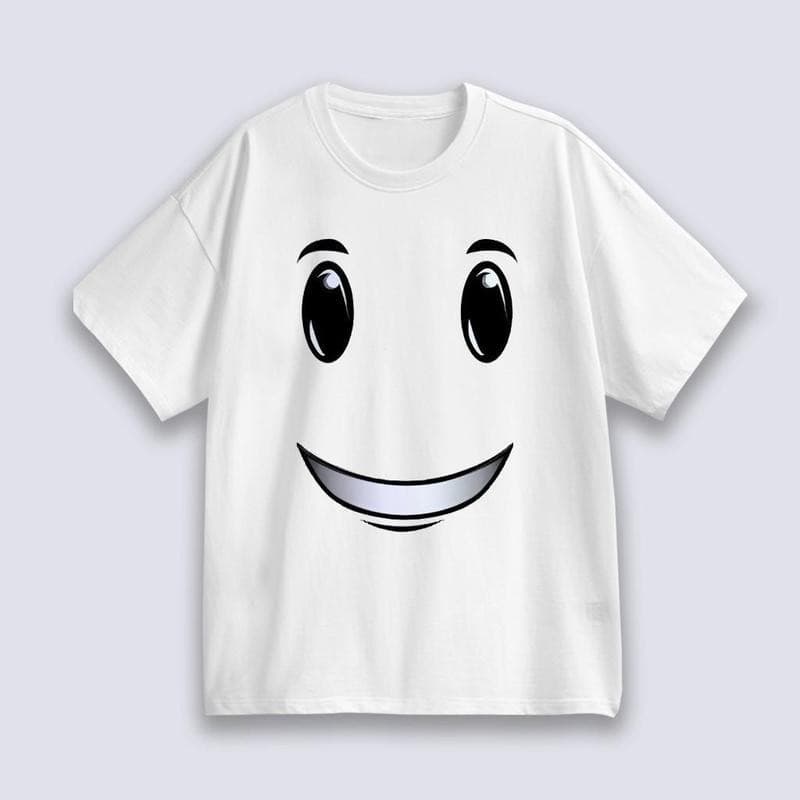 ใหม่ Unisex เสื้อยืด พิมพ์ลาย Roblox Man Face Game สําหรับผู้ชาย T-shirt เป็นกลางCOD เสื้อยืดแขนสั้นลายดอกไม้ รูปที่ 5