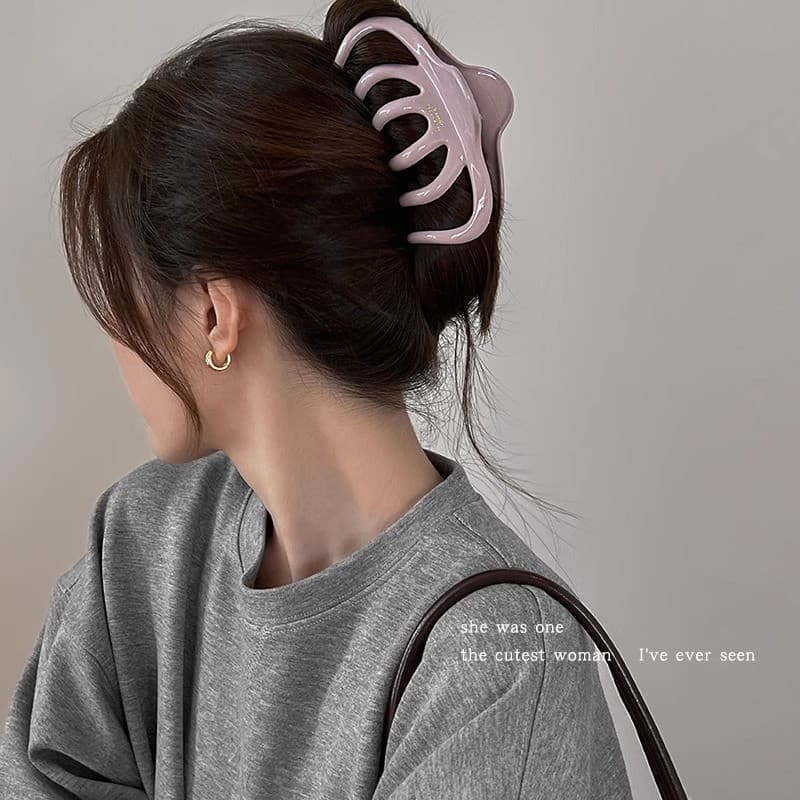 ขนาดใหญ่ Elegant Lady Grips Hairpin กิ๊บติดผมเครื่องประดับผม รูปที่ 2