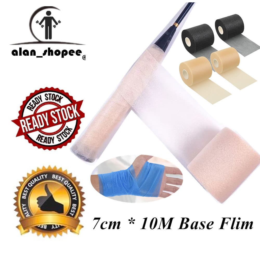 7 ซม.* 10 M Pickleball แบดมินตัน Grip Cushion Wrap - PE เทนนิสไม้แบดมินตัน Grip เทป Anti Slip Backing ฟิล์ม, ใช้กับ Ball Racket กีฬาการฝึกอบรม รูปที่ 9