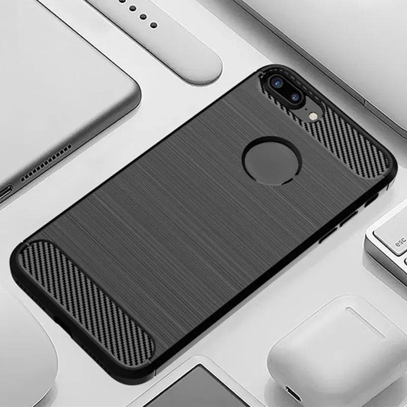 เคสโทรศัพท์แบบนุ่มสําหรับiPhone 7 8 plus 6 6S SE2 SE3 XR XS Max Xคาร์บอนไฟเบอร์TPU ShockProofปกหลังซิลิโคนกรณี รูปที่ 5