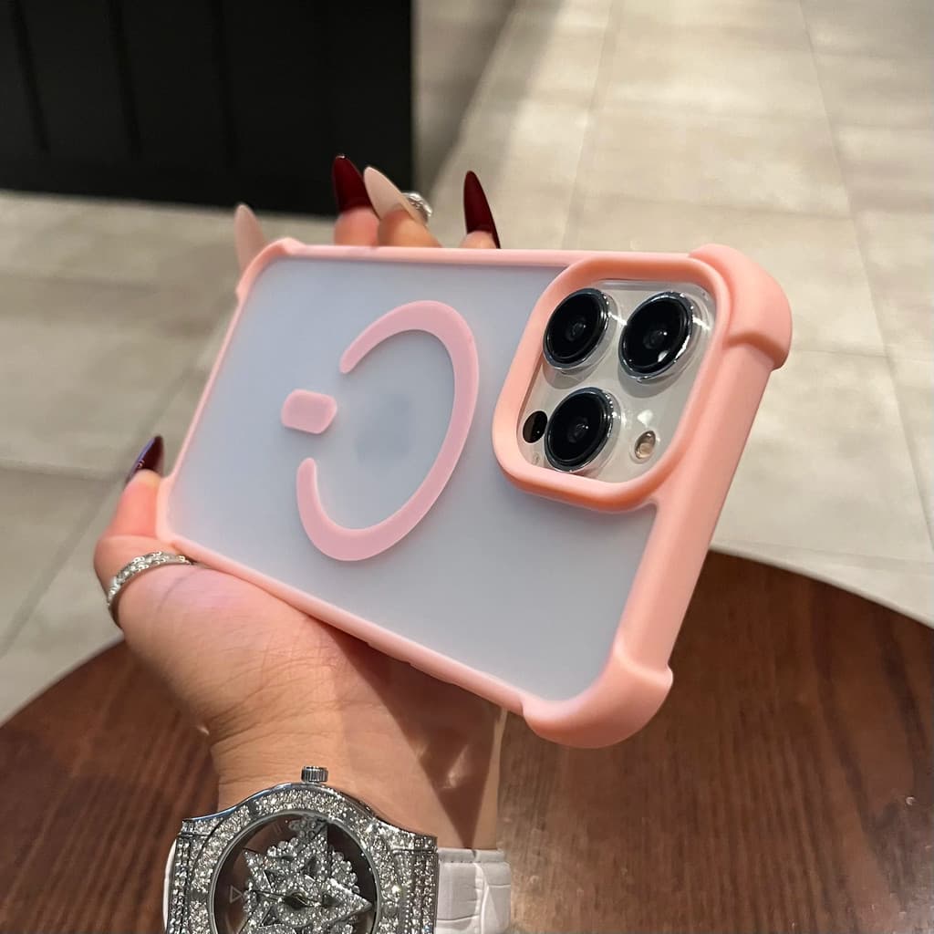 กันกระแทก Matte Clear กันชนสําหรับ iPhone 16 16E 15 14 Plus 13 12 11 Pro Max สําหรับแม่เหล็กชาร์จไร้สาย Capa Cover รูปที่ 9