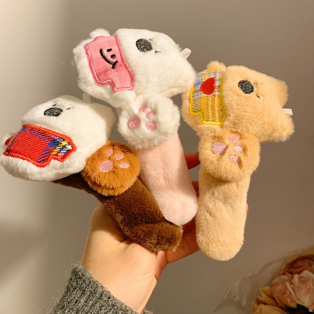 Snow Bear กิ๊บติดผมตุ๊กตาน่ารักสําหรับผู้หญิงด้านหลังศีรษะคลิปขนาดใหญ่ Headwear Duckbill คลิป รูปที่ 4